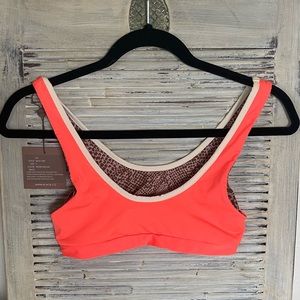 ACACIA SWIMWEAR, Nica Top, Size S, Neon Melon